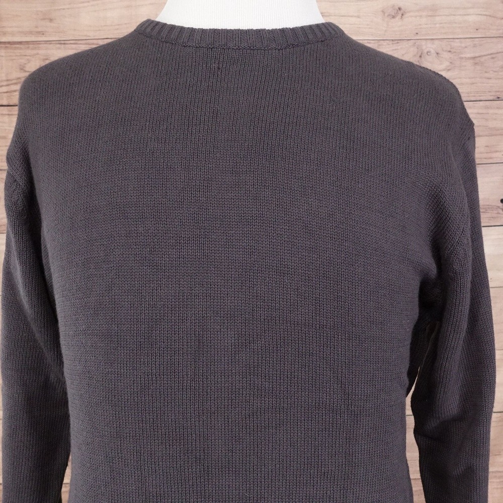 NWT BURRYLANE FOR MEN GREY CREW NECK COTTON SWEATER‎ MENS SIZE M MEDIUM NEW!